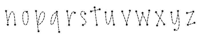 212 Constellation Lines Font LOWERCASE
