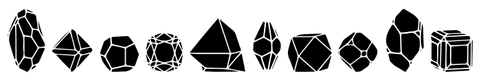 212 Crystals Solid Font OTHER CHARS