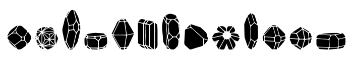 212 Crystals Solid Font LOWERCASE