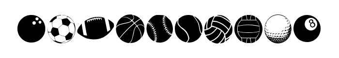 212 Sports Dingbats Font OTHER CHARS