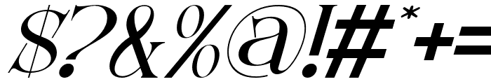 452B Sparked Regular Italic Font OTHER CHARS