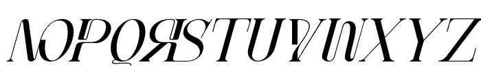 452B Sparked Regular Italic Font LOWERCASE