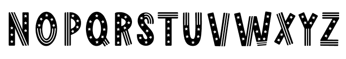 4th of July Font UPPERCASE