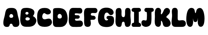 80s Era Groovy Font UPPERCASE