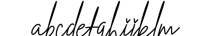 A Handwriting Font LOWERCASE