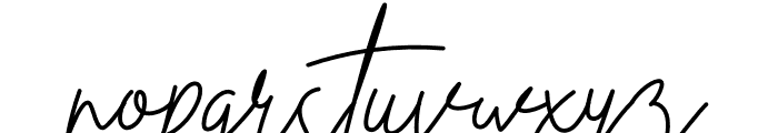 A Handwriting Font LOWERCASE