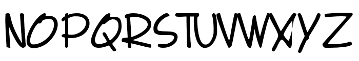 A Note Font UPPERCASE