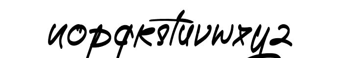 A-Signature Font LOWERCASE