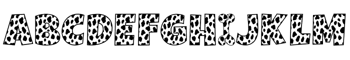 AB Dalmatian Font UPPERCASE