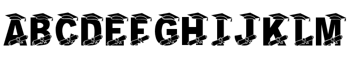 AB GRADUATION Font LOWERCASE