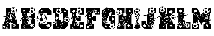 AB Soccer Varsity Font UPPERCASE