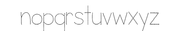ABC Dotted Tracing Font LOWERCASE