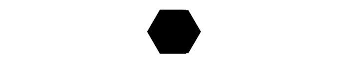 ABC Hexagonal Monogram Font OTHER CHARS