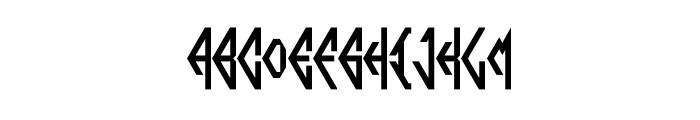 ABC Hexagonal Monogram Font LOWERCASE