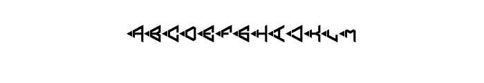 ABC Width Diamond Monogram Font LOWERCASE