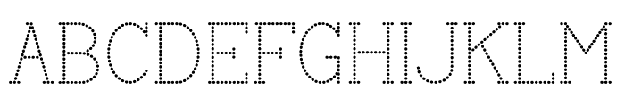 ABCDOT Bold Font UPPERCASE