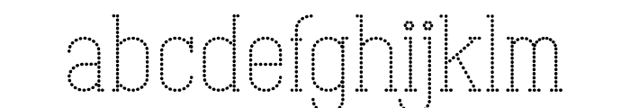 ABCDOT Bold Font LOWERCASE