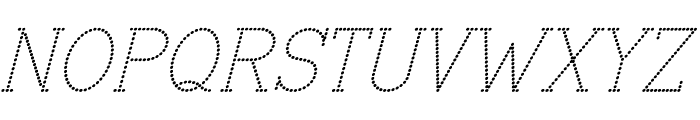 ABCDOT Italic Bold Font UPPERCASE