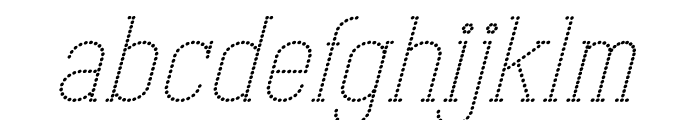 ABCDOT Italic Bold Font LOWERCASE