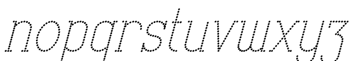 ABCDOT Italic Bold Font LOWERCASE
