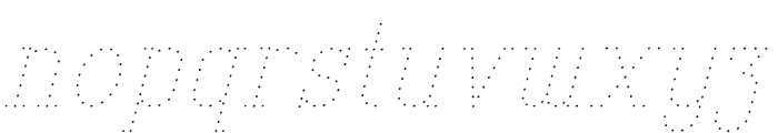 ABCDOTPractice Italic Font LOWERCASE