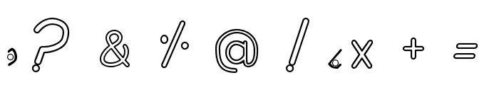 ABCD_Cursive_Dot_Marker Font OTHER CHARS