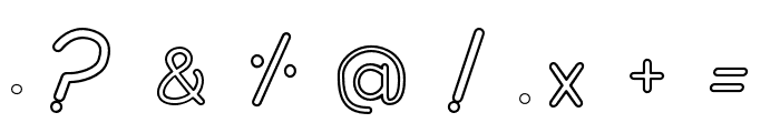 ABCD_Cursive_Dot_Marker2 Font OTHER CHARS