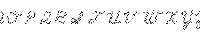 ABCD_Cursive_Dot_Marker2 Font UPPERCASE