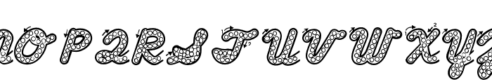 ABCD_Cursive_Dot_Marker Font UPPERCASE