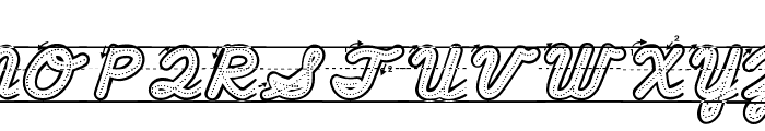 ABCD_Cursive_Dotted_Arrows_Ln Font UPPERCASE
