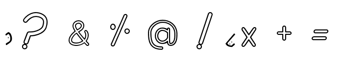 ABCD_Cursive_Dotted_Arrows_Ns Font OTHER CHARS