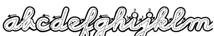 ABCD_Cursive_Dotted_Arrows_Ns FONT