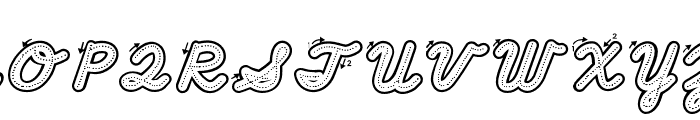 ABCD_Cursive_Dotted_Arrows_Sp Font UPPERCASE