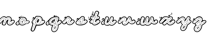 ABCD_Cursive_Dotted_Arrows_Sp Font LOWERCASE