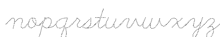 ABCD_Cursive_Dotted Font LOWERCASE