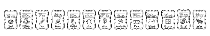 ABCD_Cursive_FlashCards1 Font LOWERCASE