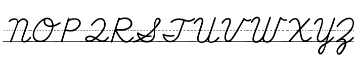 ABCD_Cursive_Lined1 Font UPPERCASE