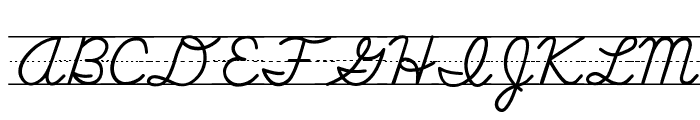 ABCD_Cursive_Lined2 Font UPPERCASE
