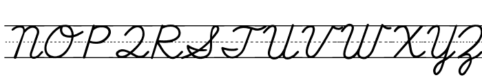 ABCD_Cursive_Lined2 Font UPPERCASE