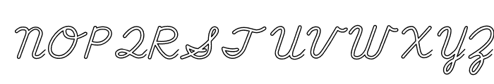 ABCD_Cursive_Outlined Font UPPERCASE