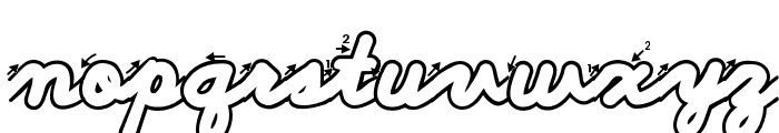 ABCD_Cursive_Outlined_ArrowsB Font LOWERCASE