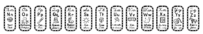 ABCD_Cursive_Print_FlashCards Font UPPERCASE