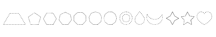 ABCD_Ref_2D_Shapes_Dotted Font UPPERCASE