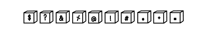 ABCD_Ref_3D_Alphabet_Blocks1 Font OTHER CHARS