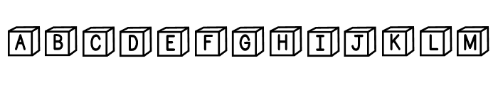 ABCD_Ref_3D_Alphabet_Blocks1 Font UPPERCASE