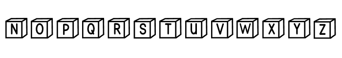 ABCD_Ref_3D_Alphabet_Blocks1 Font UPPERCASE