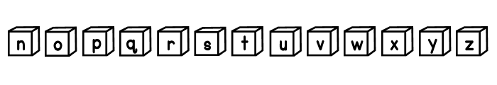 ABCD_Ref_3D_Alphabet_Blocks1 Font LOWERCASE