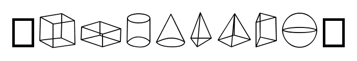 ABCD_Ref_3D_Shapes Font OTHER CHARS