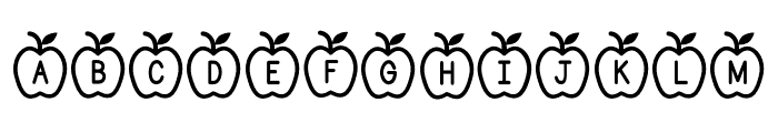 ABCD_Ref_Apple_Shape1 Font UPPERCASE