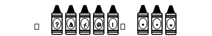 ABCD_Ref_Crayon_Shape1 Font OTHER CHARS
